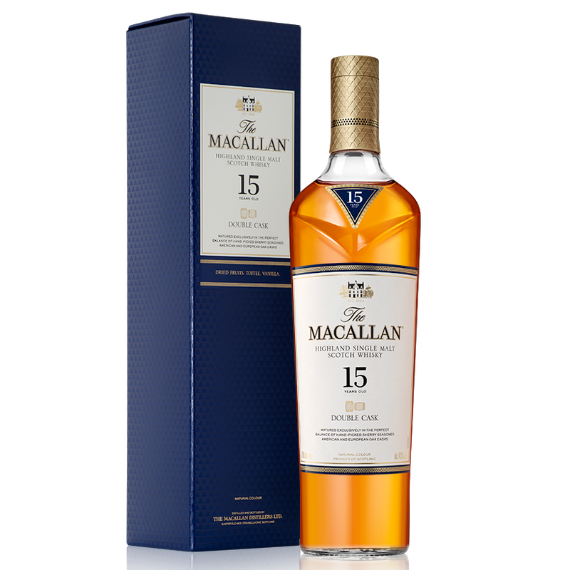 The Macallan Double Cask 15 Year Old Single Malt Scotch Whisky 43% 700ml