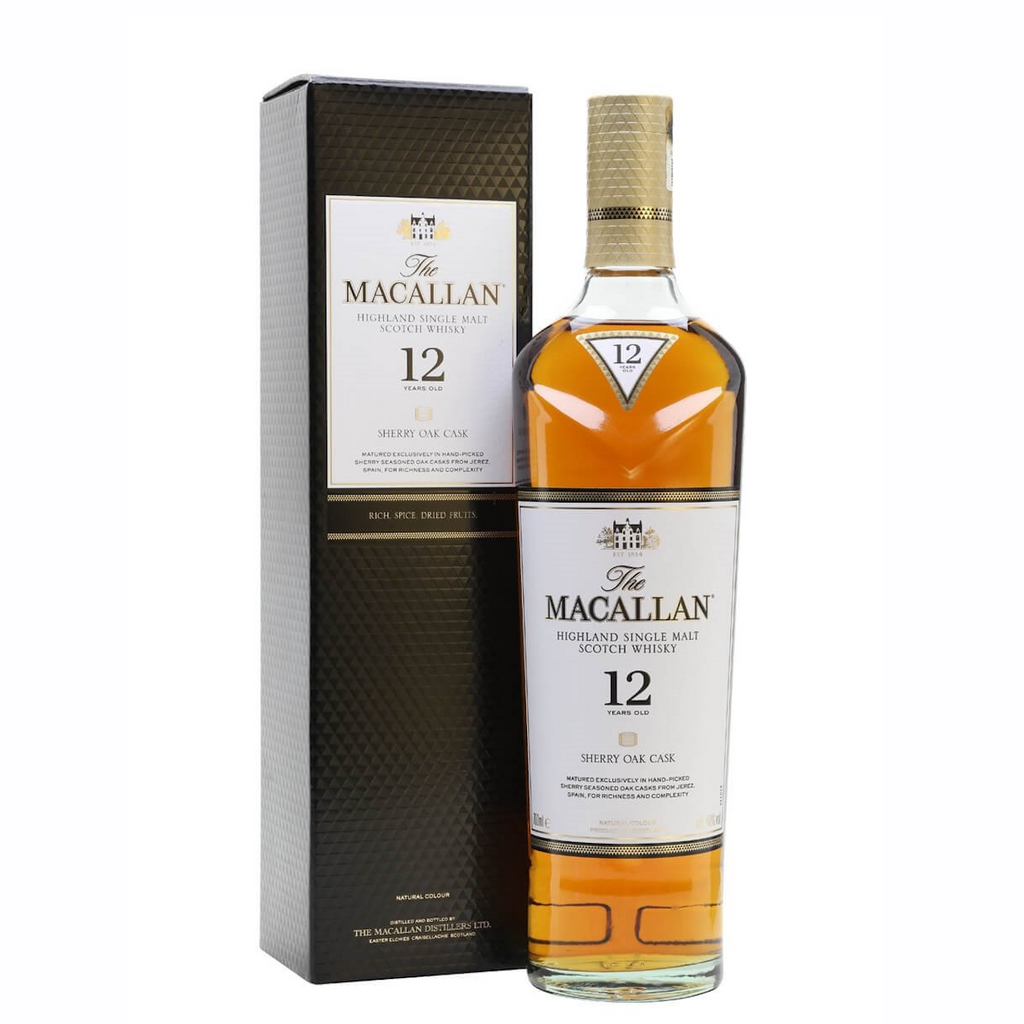 The Macallan Sherry Oak Cask 12 Year Old Single Malt Scotch