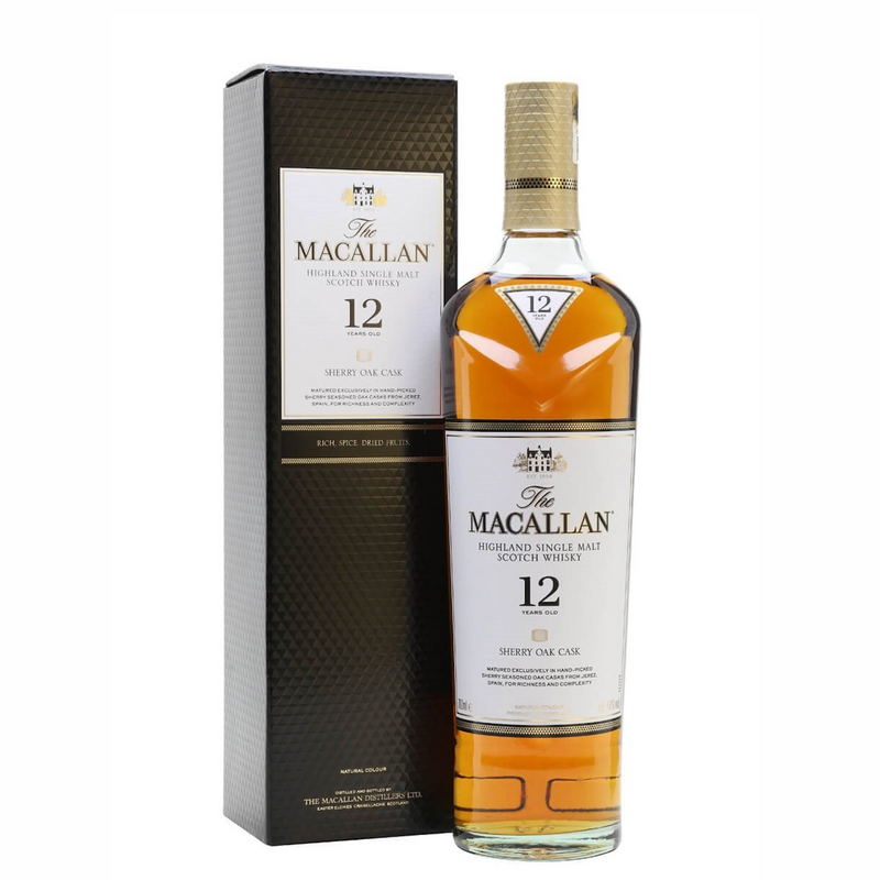 The Macallan Sherry Oak Cask 12 Year Old Single Malt Scotch Whisky 40% 700ml