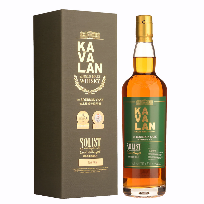 Kavalan Solist Ex-Bourbon Cask Strength (Cask No. B141231017A) Single Malt Taiwanese Whisky 57% 700ml