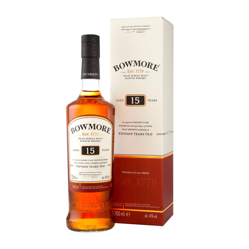 Bowmore Sherry Cask Finish 15 Year Old Single Malt Scotch Whisky 43% 700ml