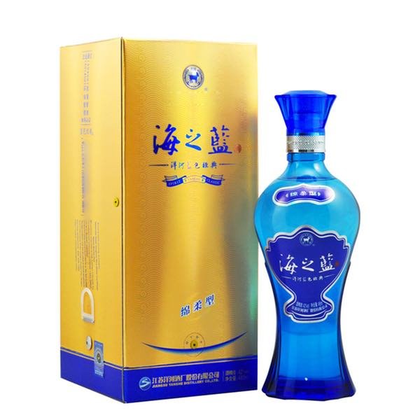 洋河 海之蓝 Yanghe Haizhilan (Ocean Blue) 52% 480ml Baijiu